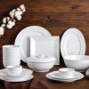 Bộ bát sứ trắng Bạch Kim (bộ 6)