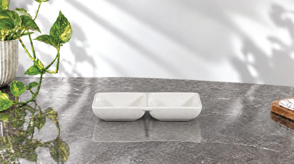 Đĩa muối 2 ngăn OHIO nhựa Melamine