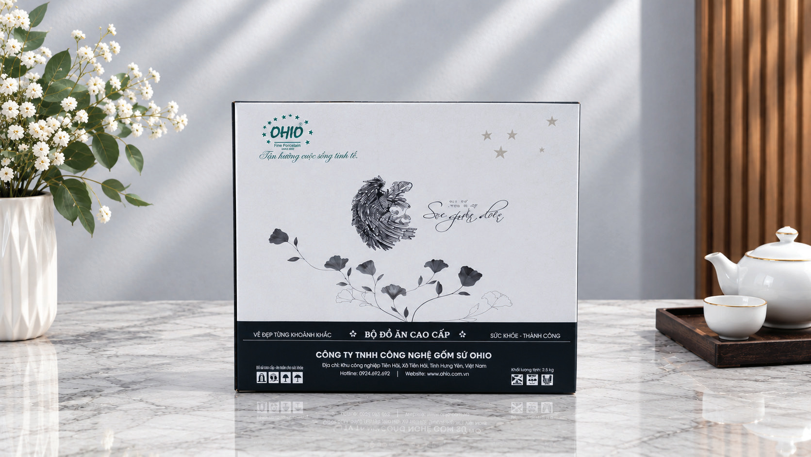 Hộp quà bộ đồ ăn cao cấp OHIO